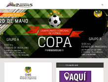 Tablet Screenshot of comunaparedones.cl